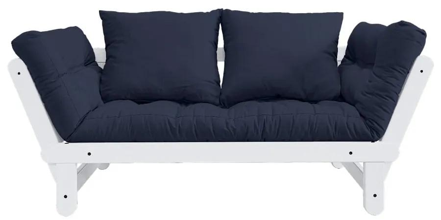 Beat White/Navy kék kinyitható kanapé - Karup Design