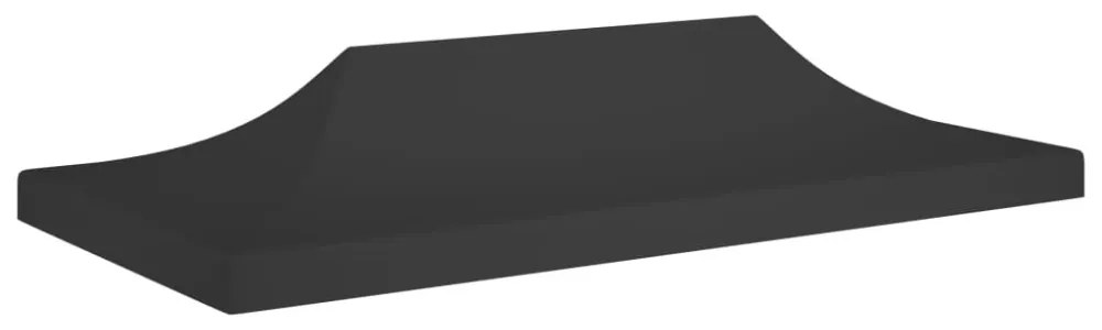 fekete tető partisátorhoz 6 x 3 m 270 g/m²
