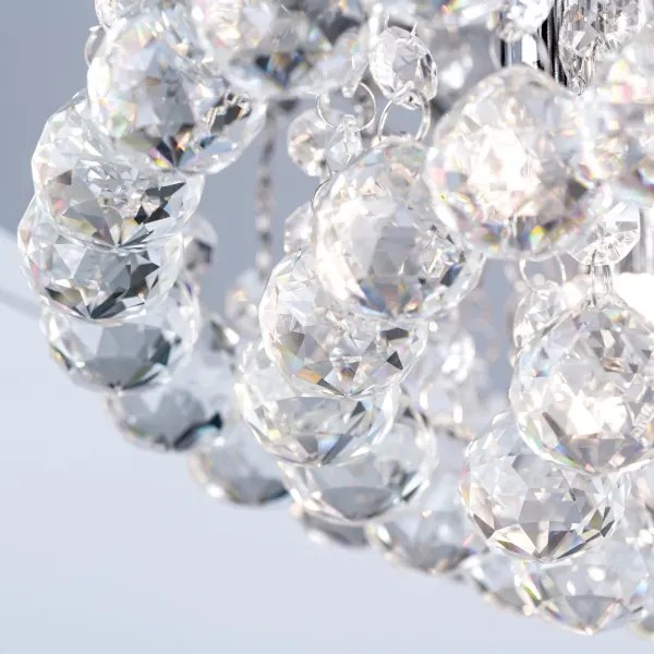 Orion DLU 2378/4/38-Kristály mennyezeti lámpa GLORIA 4xG9/40W/230V átm. 38 cm króm