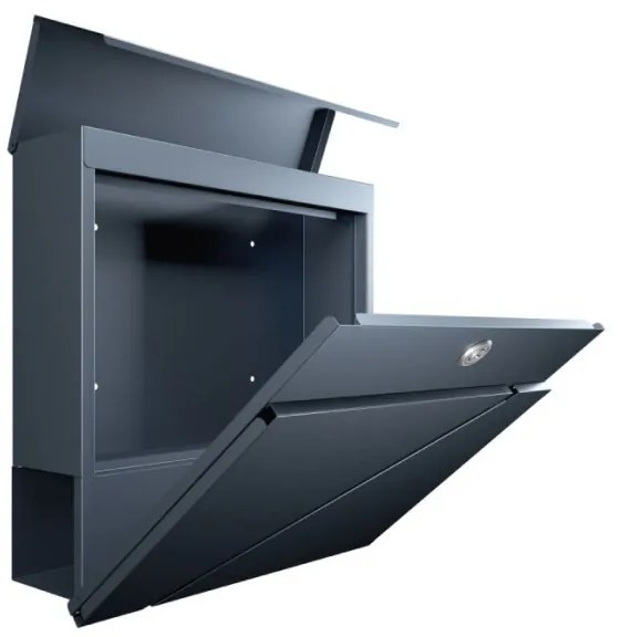 Modern, postaláda Időjárásálló, kültéri antracit