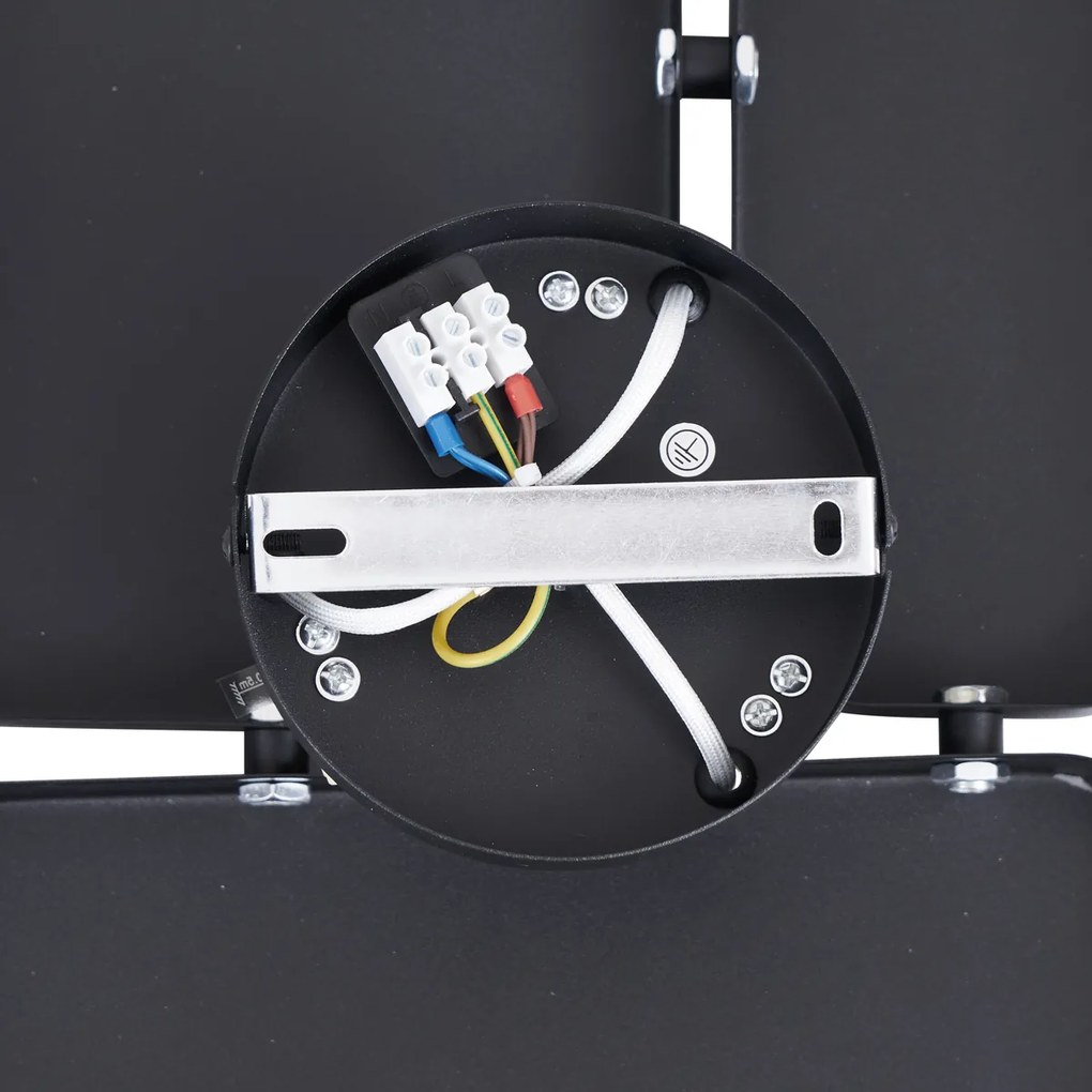 Design fali lámpa fekete 3-lámpás - Planes