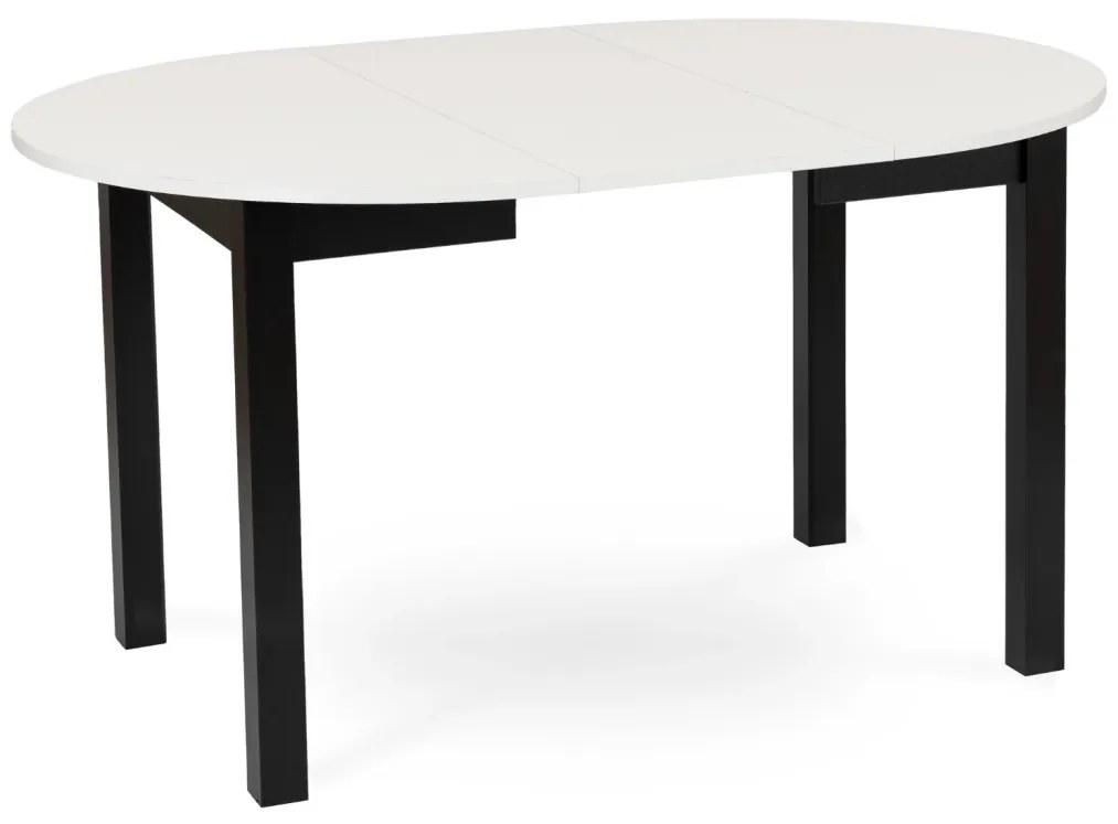 Bővíthető Étkezőasztal Fehér/Fekete Színben. HARRY 102-142 cm