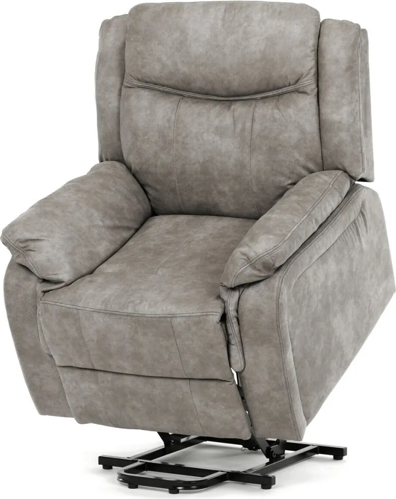 Elektromos relax fotel állítható háttámlával szürke vintage szövet TV-Q8668 GREY3