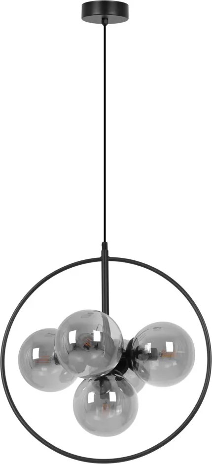 KAJA K-3836 MEGAN Fekete Színű Függeszték 5xE14 10W IP20