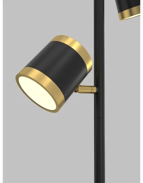 Wofi 3003-304S - LED Dimmelhető állólámpa TOULOUSE LED/21W/230V fekete/arany