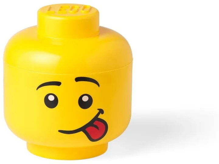Silly sárga fejformájú tárolódoboz, ⌀ 16,3 cm - LEGO®