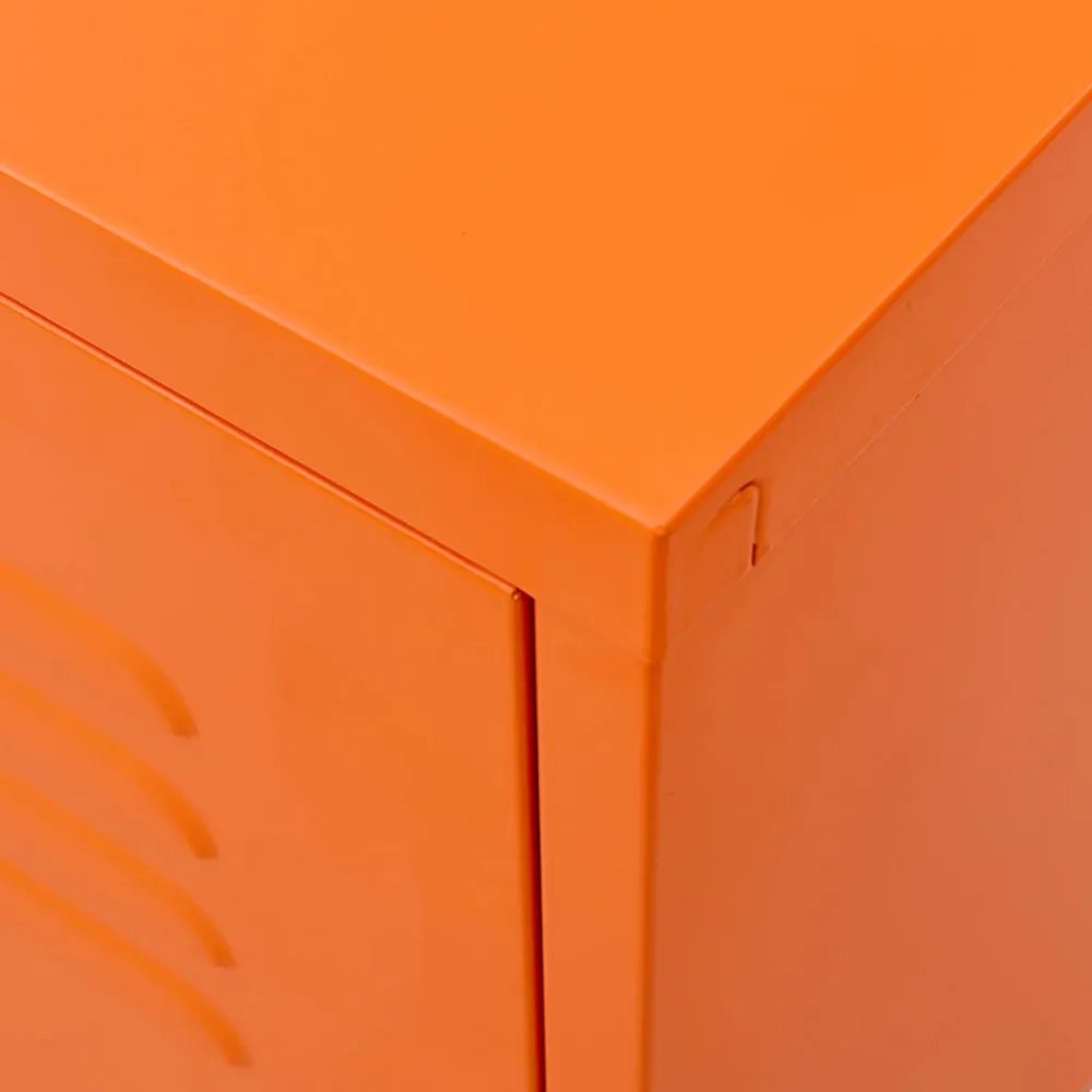narancssárga acél TV-szekrény 105 x 35 x 50 cm