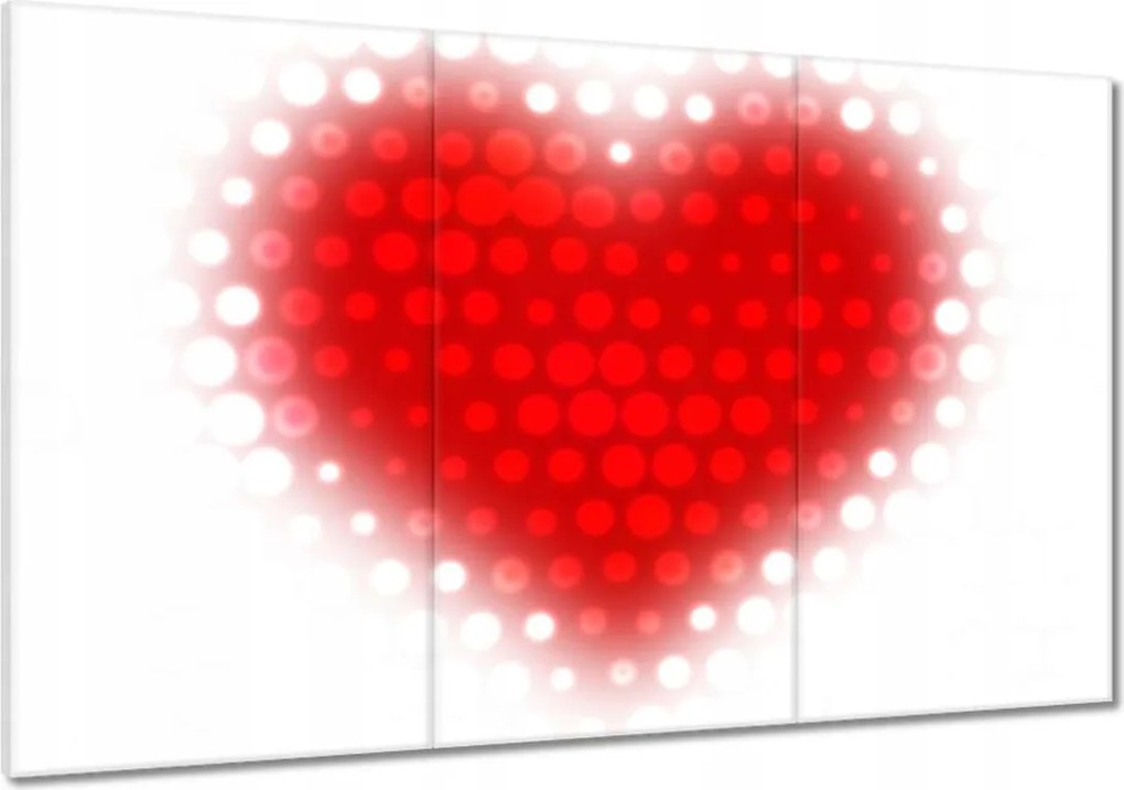 Vászonkép 120x80 Vörös szív