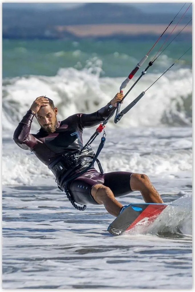 Poszterek 80x120 Kitesurfing Kitesurfer