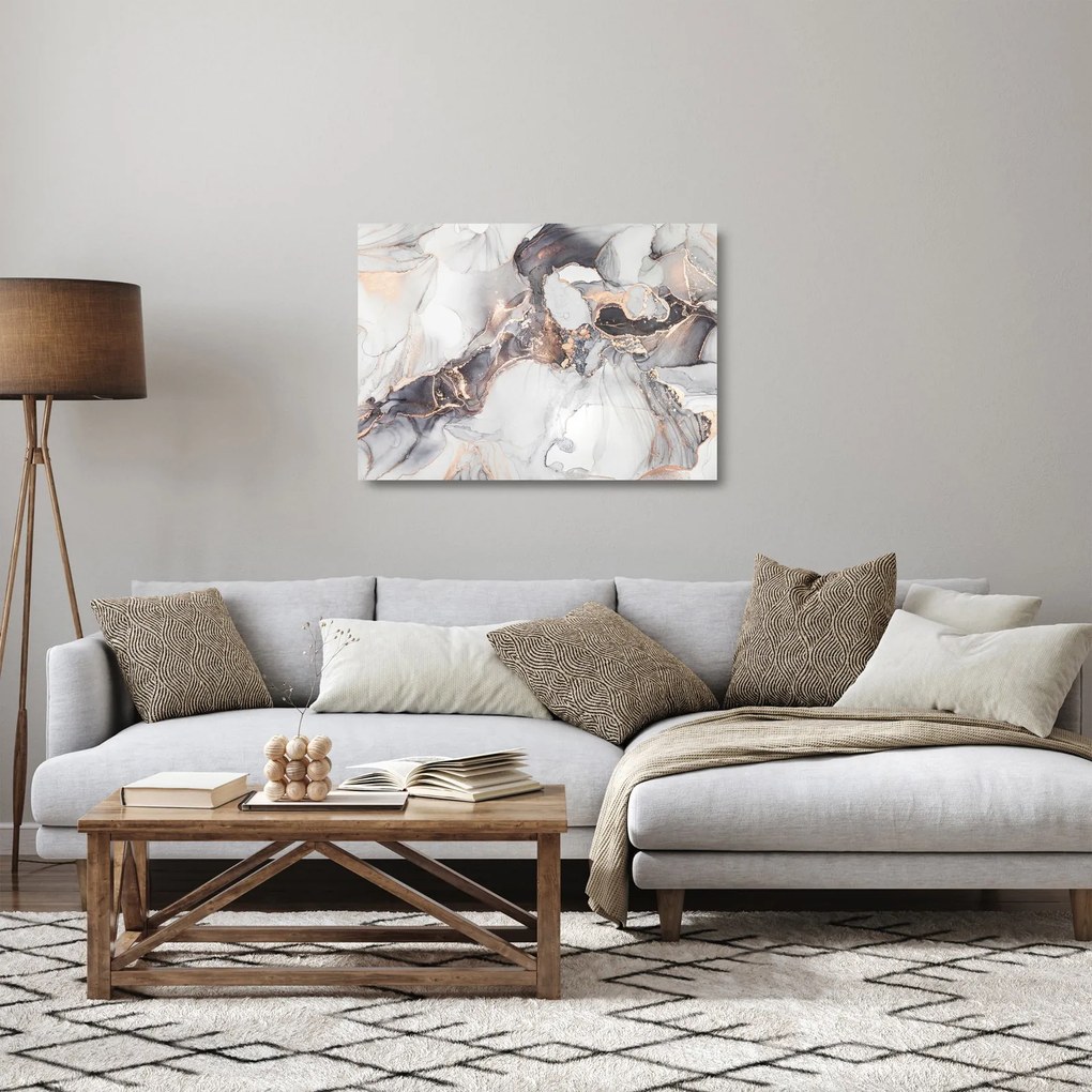 Üveg kép - Márvány utánzat (70x50 cm)