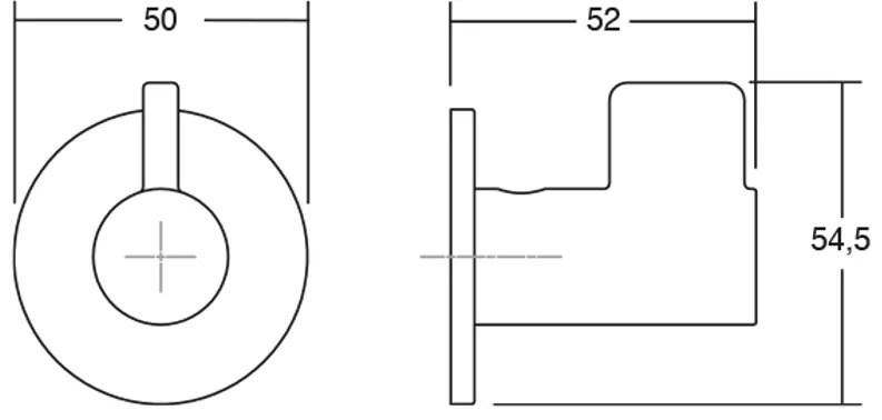 Fogas  Viefe FIN fém, matt fekete EI