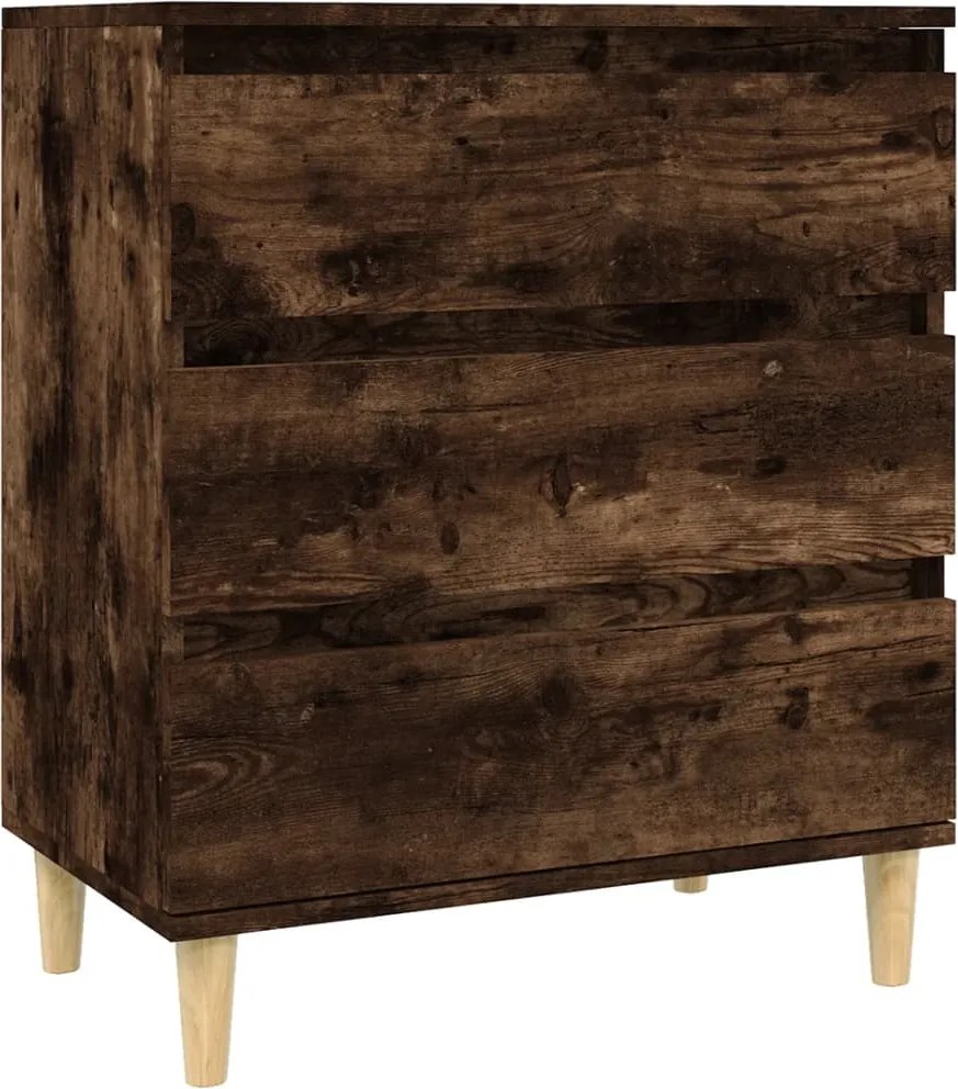 vidaXL füstös tölgy színű szerelt fa tálalószekrény 60 x 35 x 70 cm