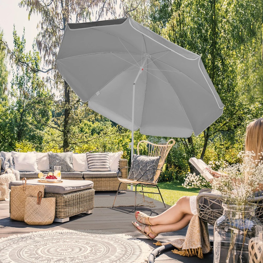 Kingsleeve® Kerti napernyő Cyprus 180 cm - antracit