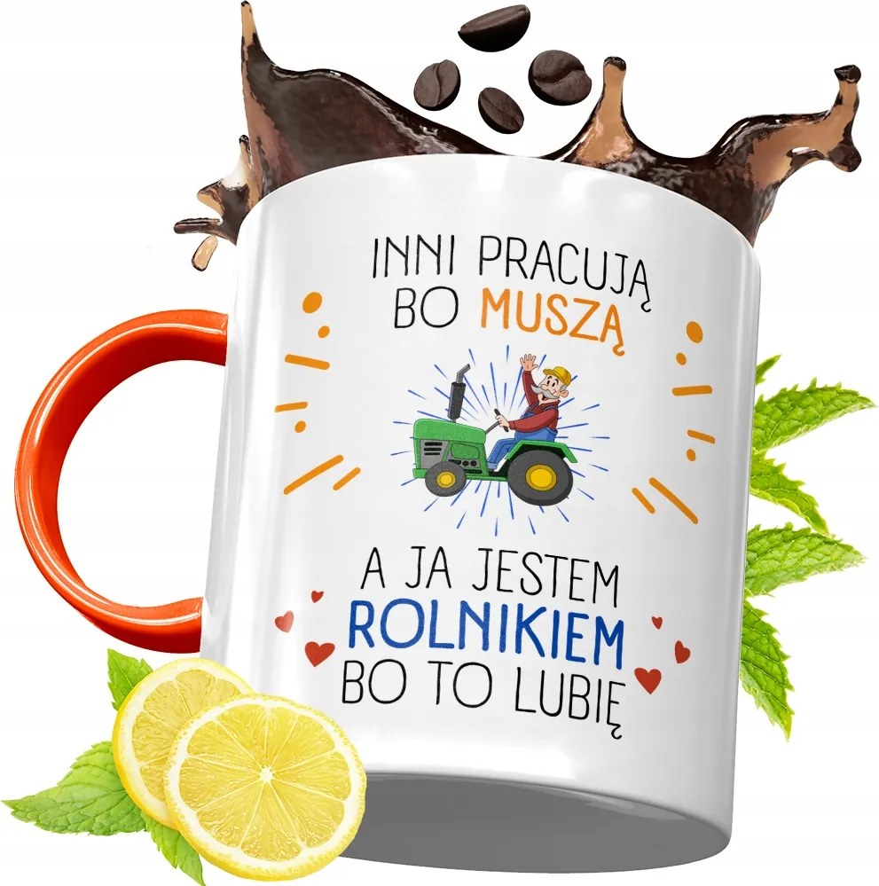 Narancssárga Bögre Gazdáknak Ajándék fényképes nyomtatással