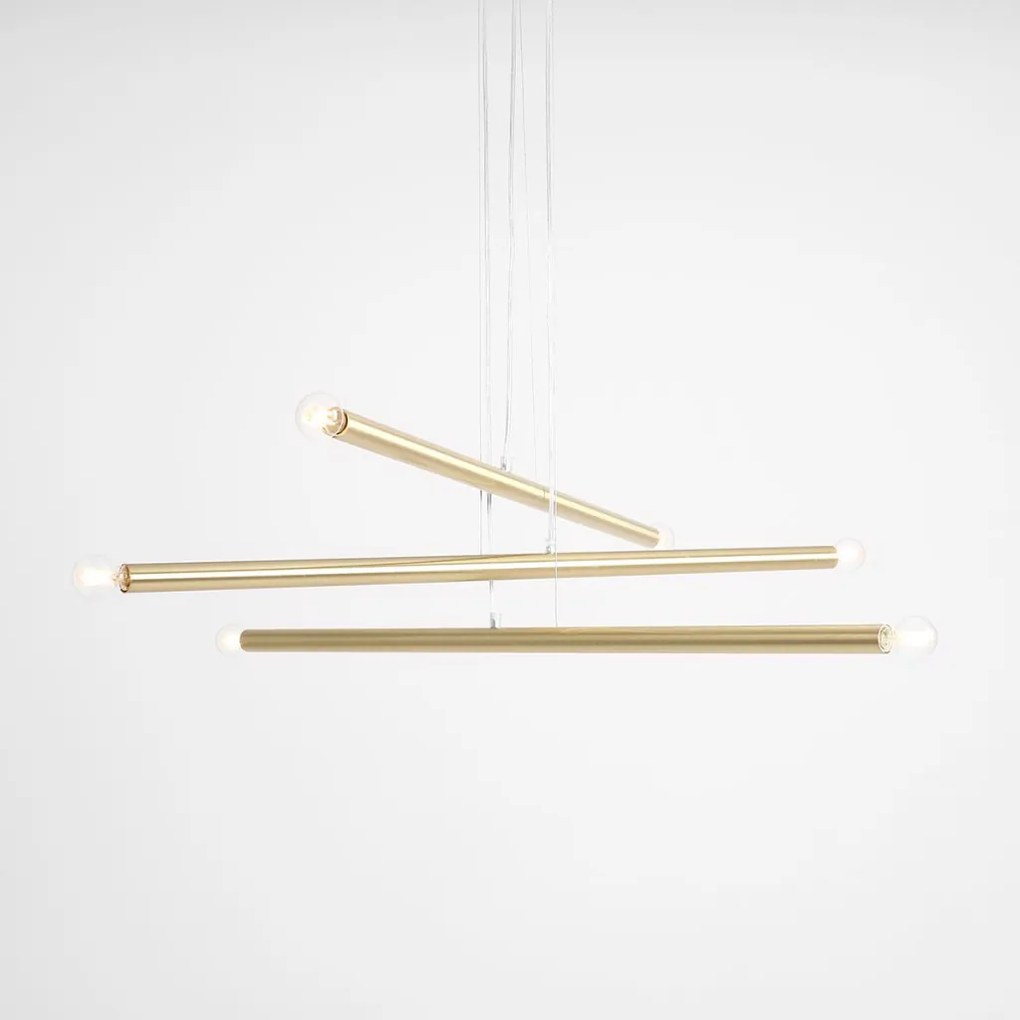 ALDEX 1072K40 TUBO Modern Led Függesztett Lámpa Sárgaréz E14 IP20