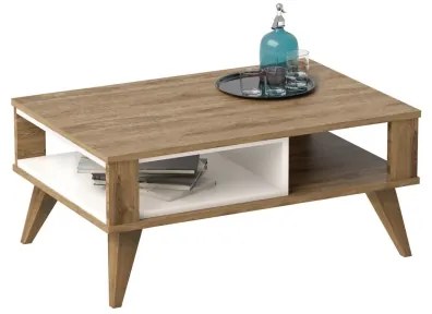 IONIS dohányzóasztal 40x90 cm barna/fehér