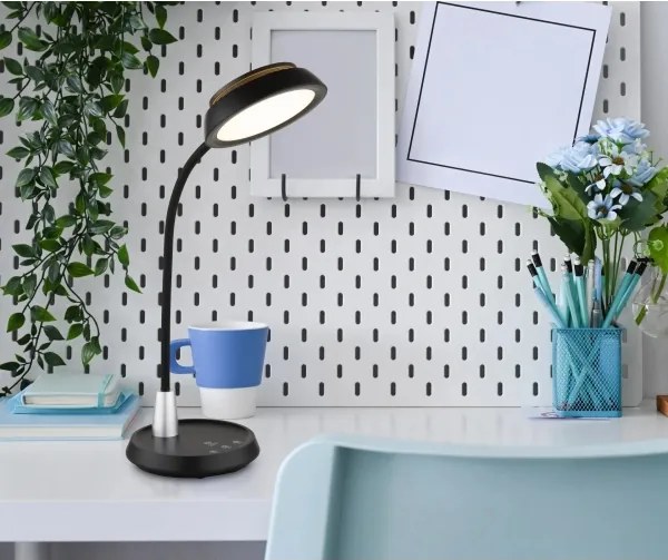 Globo 58496S - KIRK érintésvezérelt, fényerőszabályozható LED asztali lámpa LED/12W/230V fekete
