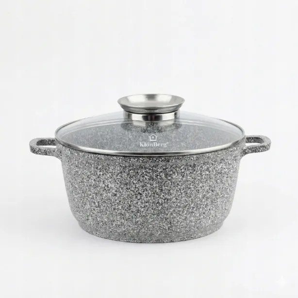 Kerámia Fazék Márvány 4,3L Indukciós Klonberg 24CM Fedő Gáz