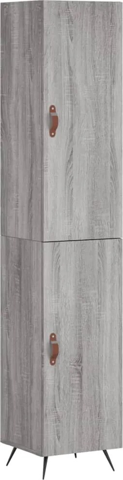vidaXL szürke sonoma szerelt fa magasszekrény 34,5 x 34 x 180 cm