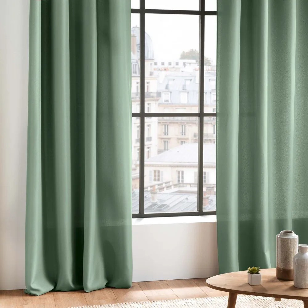 Zöld függöny 140x260 cm Essentiel – douceur d'intérieur