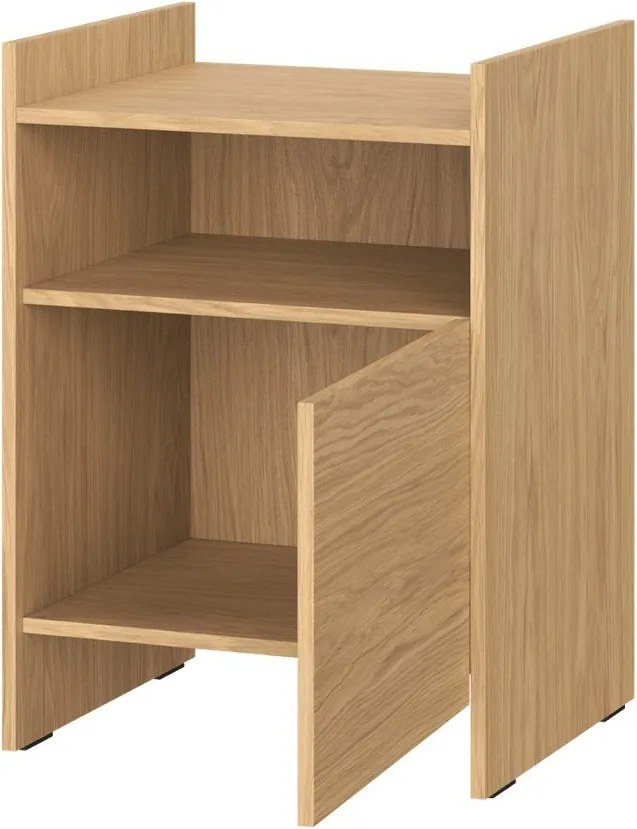 Natúr színű éjjeliszekrény tölgyfa dekorral Toopt – noo.ma