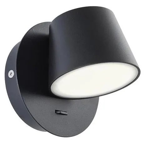 Redo 01-1739 - LED Fali lámpa SHAKER LED/6W/230V fekete