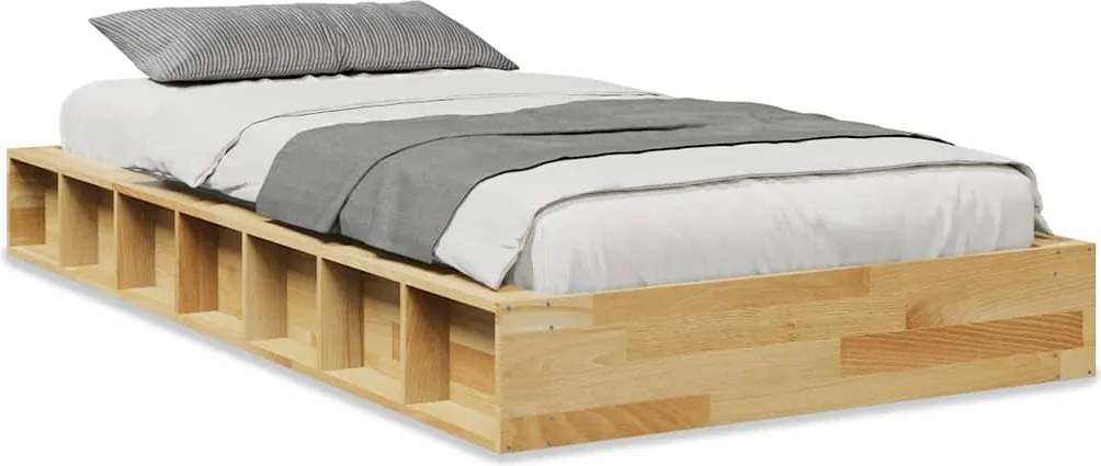 vidaXL ágykeret matrac nélkül 75x190 cm tömör fa tölgyfa