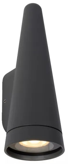 Lucide 27803/01/29- Kültéri fali lámpa WIZARD 1xGU10/35W/230V IP54 fekete