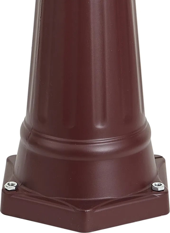 Klasszikus kültéri lámpás sötétvörös 220cm 3-lámpás IP44 - Havana