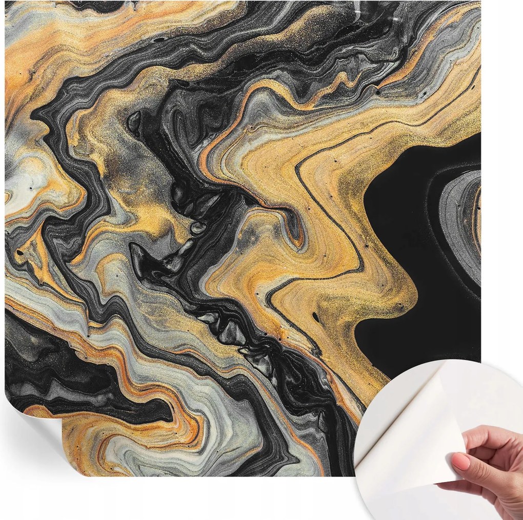 Mosható öntapadós fotótapéta étkezőbe Kaleidoszkóp vonal 250x250 cm