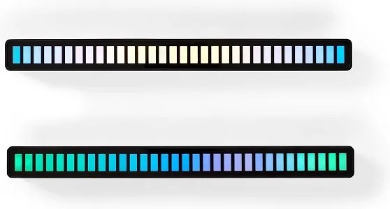 Nedis GALDP110BK - 2x LED RGB asztali lámpa, tölthető, 250 mAh