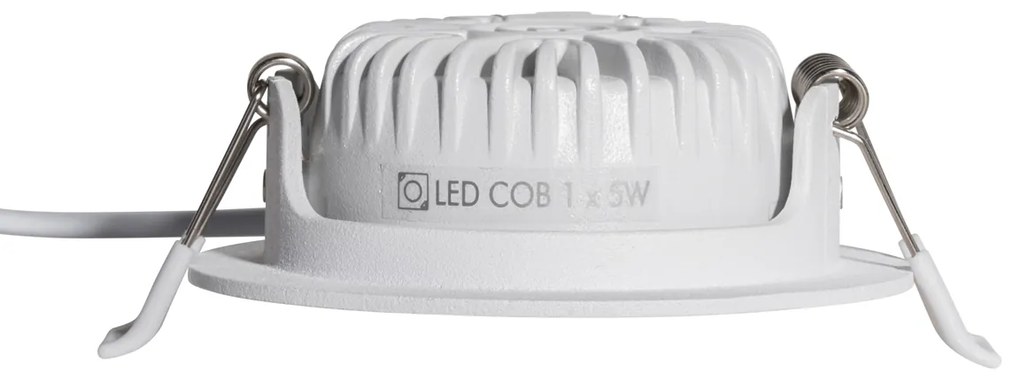 6 darabos modern, ultravékony, fehér, beépíthető spotlámpa szett LED-del, IP54 - Pupil