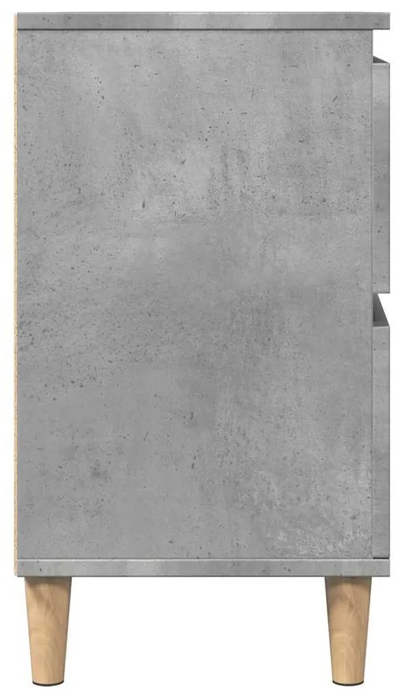 betonszürke szerelt fa mosdószekrény 80 x 33 x 60 cm