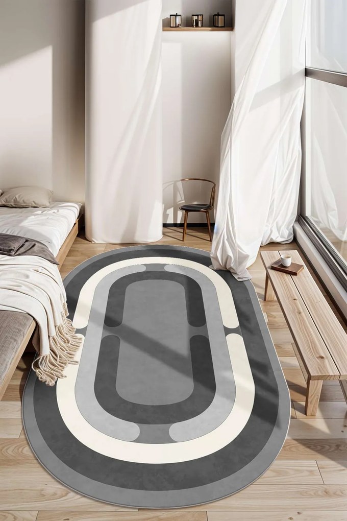 Lábtörlő, 40×60 cm – Sftkece047-Oval