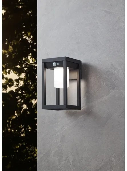 Eglo 900804 - LED napelemes fali lámpa MARTANO 3,7W/3,7V IP44 érzékelővel