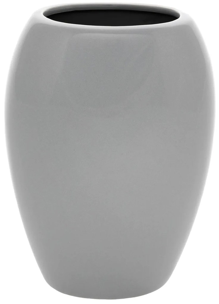 Kerámia váza Jar, 14 x 20 x 9 cm, szürke
