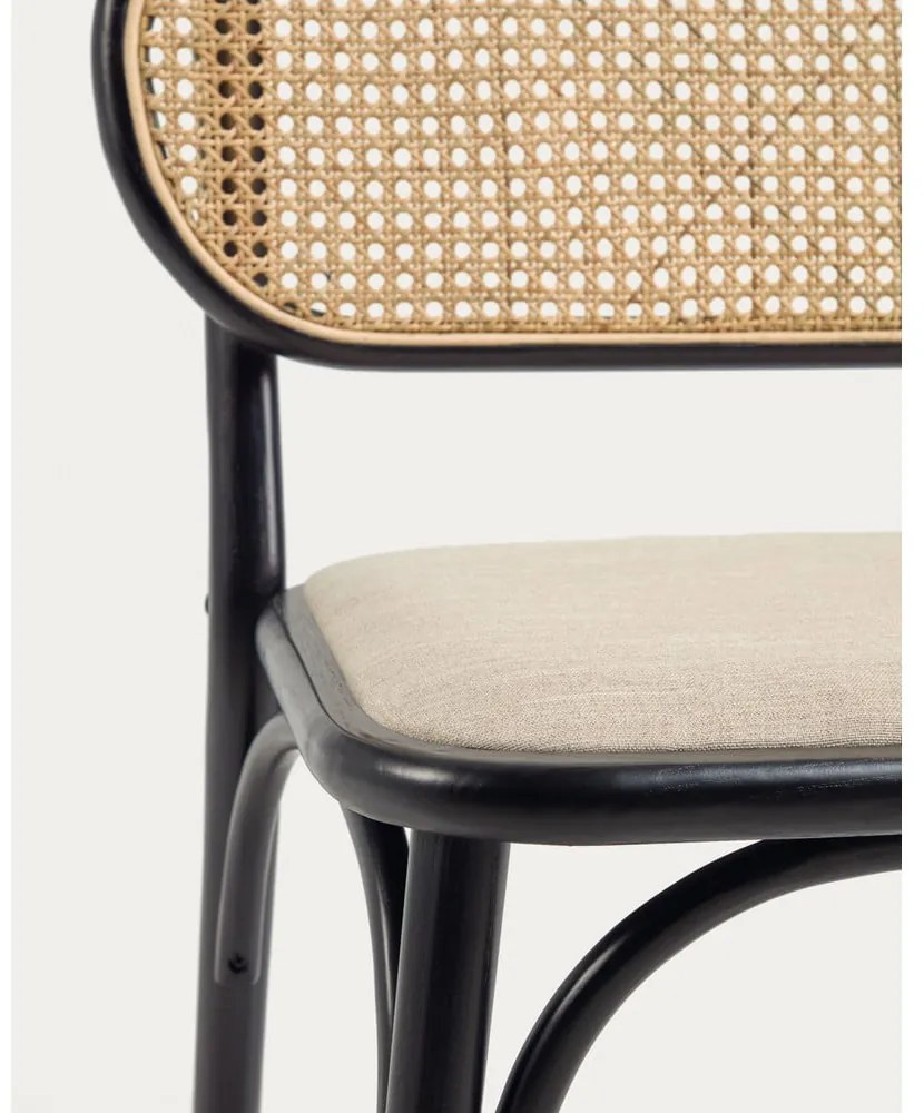 Fekete-bézs étkezőszék Doriane – Kave Home