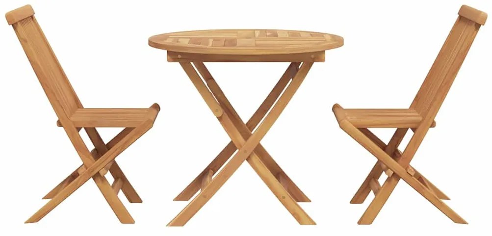Kerti étkezőszett 2 pcs Barna Tömör tíkfa