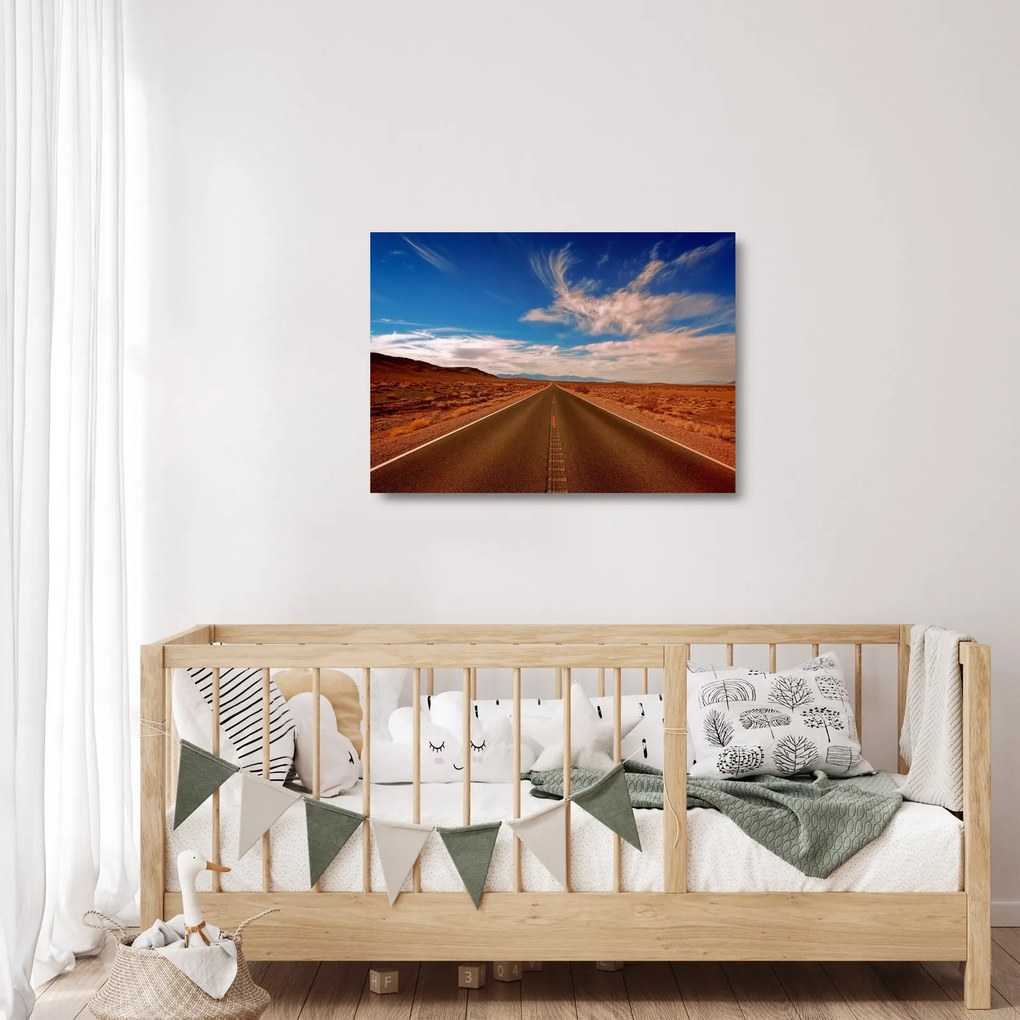 Hosszú út képe (üvegen) (70x50 cm)