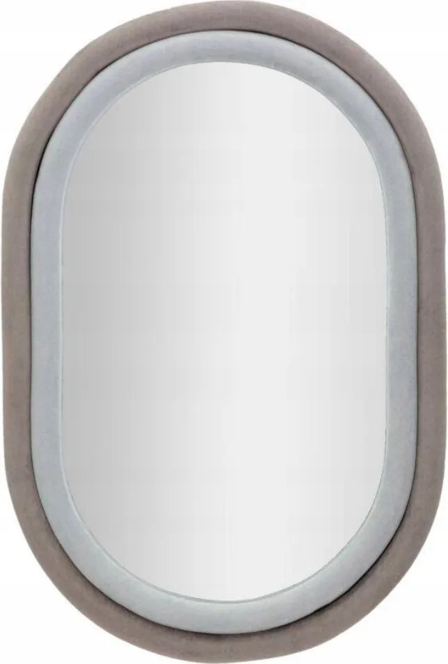 Falra Akasztható Tükör Ovális Velúr Keret 60x90 Fali Tükör