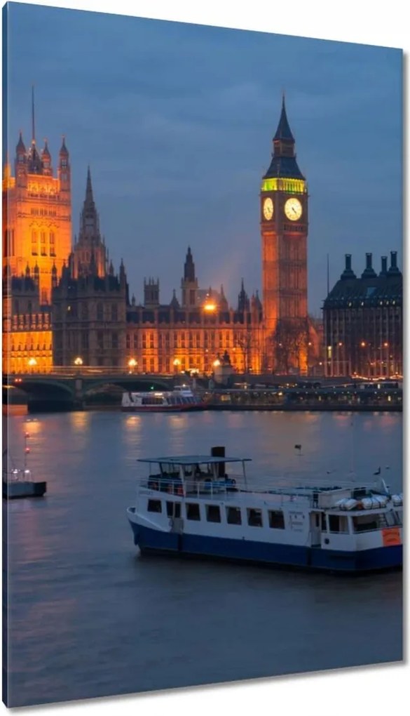 Vászonkép 80x120 Westminster-palota Éjszaka