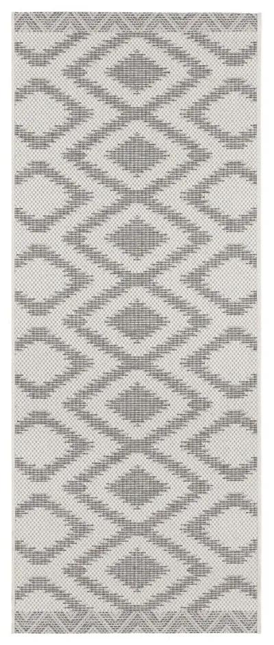 Isle szürke-krémszínű kültéri szőnyeg, 70 x 200 cm - Bougari