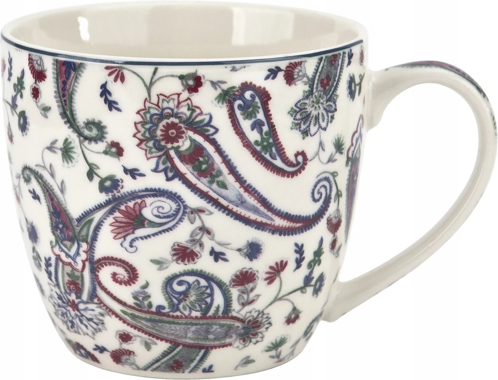 Porcelán bögre 460 ml Liberty kosárban