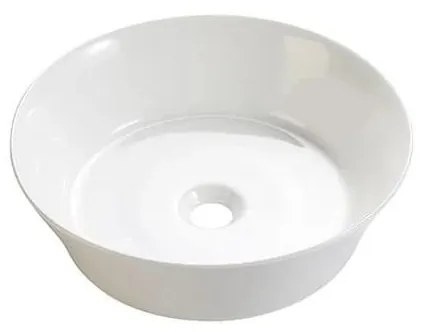 Bathco 4087 - Ráépíthető mosdó VOLTA átm. 42 cm porcelán/fehér