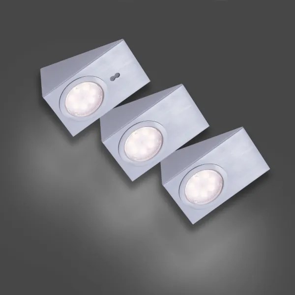 Leuchten Direkt 84111-55-3 - KÉSZLET 3x LED Bútorvilágítás THEO LED/3,6W/230V