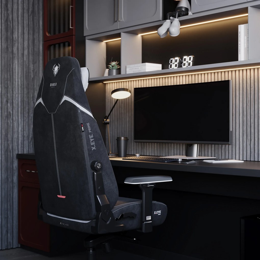 Gamer szék fekete Normal Size: Diablo X-Eye Prime Burned Black