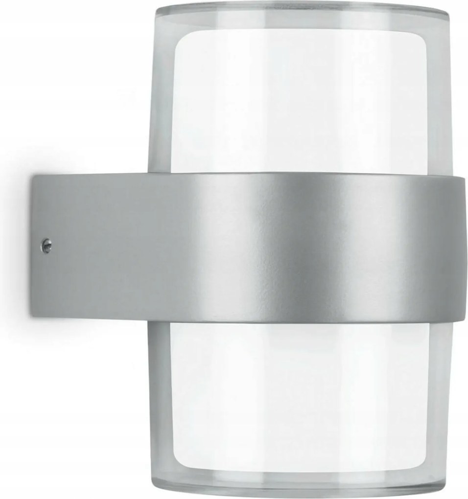 Briloner Led kültéri fali lámpa ezüst 2x8W IP44 320404TF