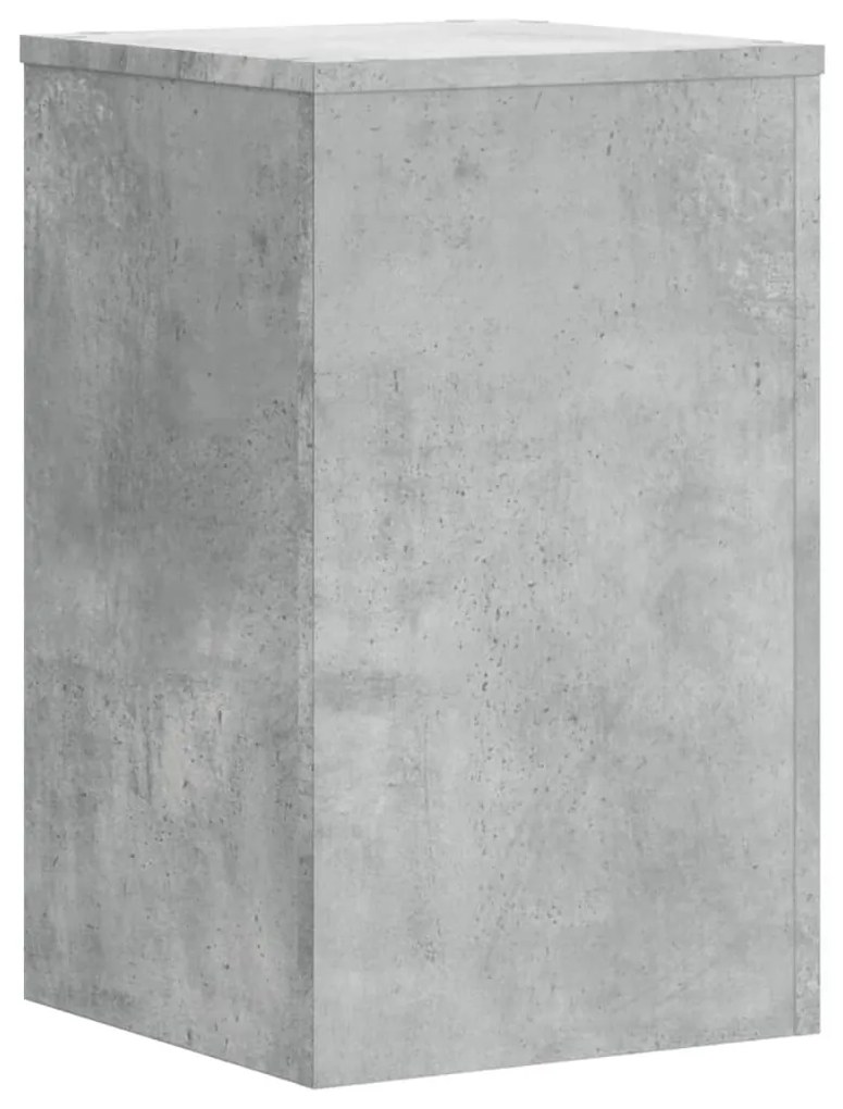 2 db betonszürke szerelt fa növénytartó állvány 30 x 30 x 50 cm