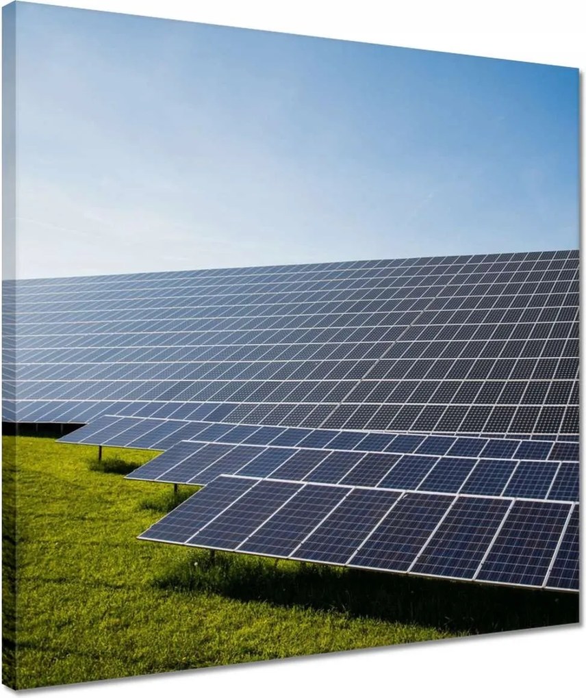 Vászonkép 40x40 Napelemek Foto Sun