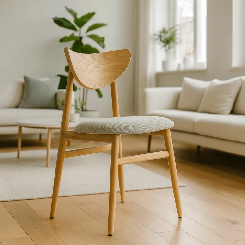 Tölgy/Szürke Étkezőszék BRAGA